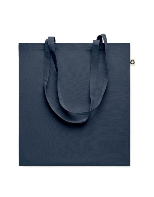 Sac  shopping  en coton recyclé Couleur:bleu marine