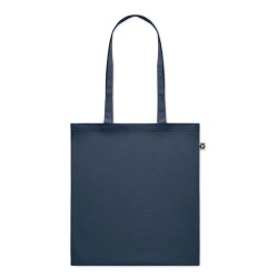 Sac  shopping  en coton recyclé Couleur:bleu marine