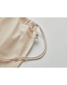 Sac à cordon en coton organique Couleur:Beige