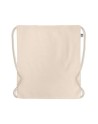 Sac à cordon en coton organique Couleur:Beige