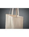 Sac shopping en coton recyclé Couleur:Beige