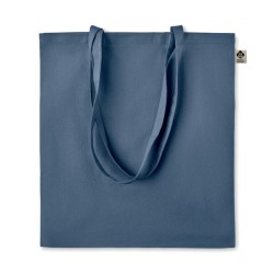 Sac shopping en coton organique Couleur:Bleu