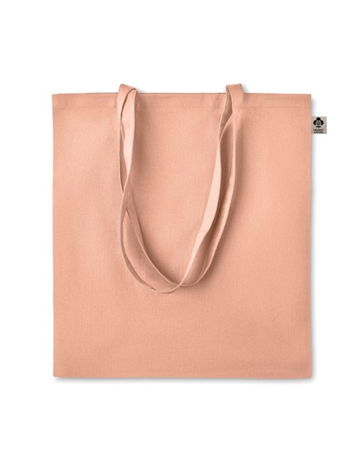 Sac shopping en coton organique Couleur:Orange