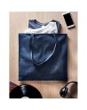 Sac shopping en denim recyclé Couleur:Bleu