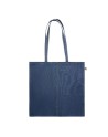 Sac shopping en denim recyclé Couleur:Bleu