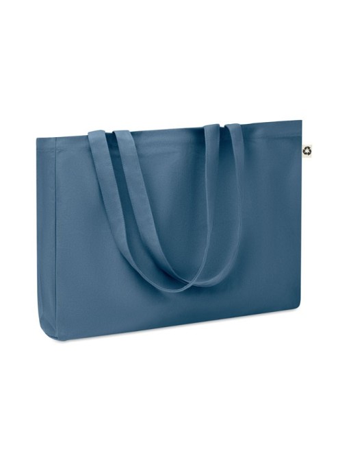 Sac  toile recyclée 280 gr/m ² Couleur:Bleu