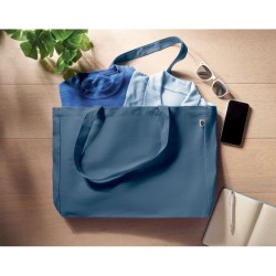 Sac  toile recyclée 280 gr/m ² Couleur:Bleu