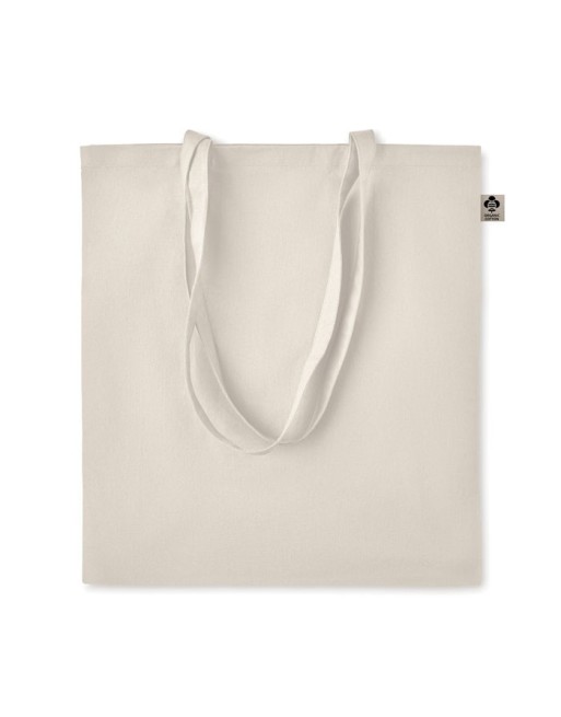 Sac shopping en coton organique Couleur:Beige