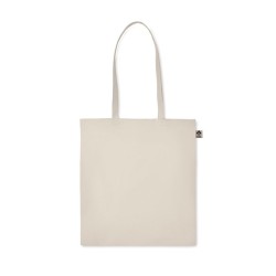 Sac shopping en coton organique Couleur:Beige