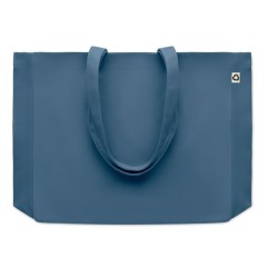 Sac  toile recyclée 280 gr/m ² Couleur:Bleu