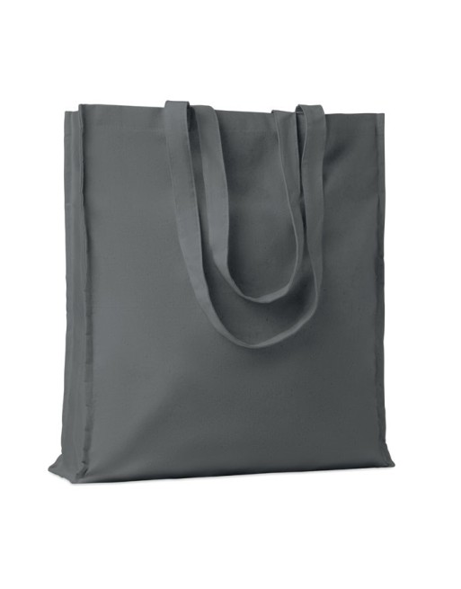 Sac shopping coton 140gr/m² Couleur:Gris Pierre