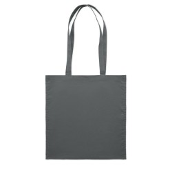 Sac shopping coton 140gr/m² Couleur:Gris Pierre