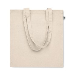 Sac shopping en coton bio Couleur:Beige