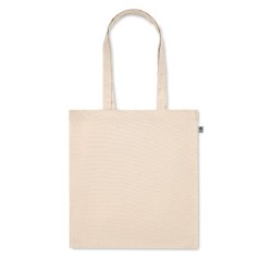 Sac shopping en coton bio Couleur:Beige