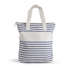 Sac shopping avec fond BIOBEACH Couleur:bleu marine