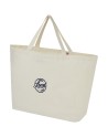 Sac shopping Cannes en tissu recyclé de 200 g/m2 10L Couleur:Naturel
