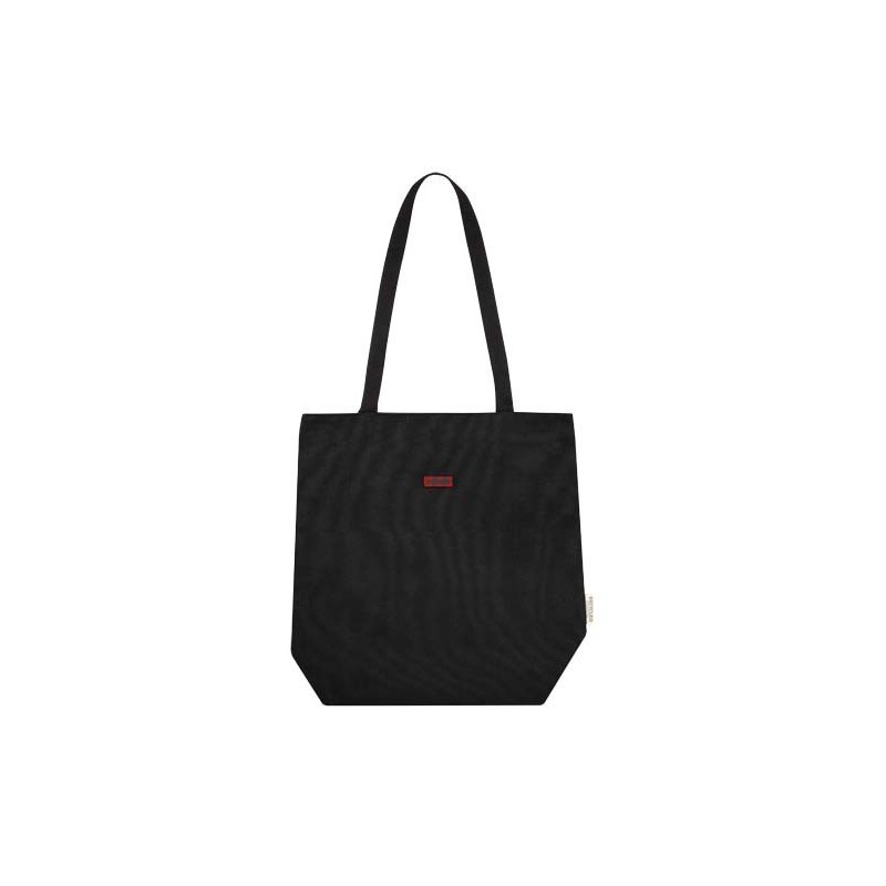 Sac shopping Joey de 14 L  en toile recyclée GRSCouleur:Noir