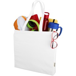Sac shopping Odessa recyclé de 220 gr/m² Couleur:Blanc
