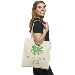 Sac shopping Odessa recyclé de 220 gr/m² Couleur:Blanc