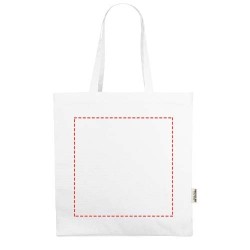 Sac shopping Odessa recyclé de 220 gr/m² Couleur:Blanc