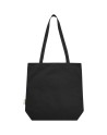 Sac shopping Joey de 14 L  en toile recyclée GRS Couleur:Noir