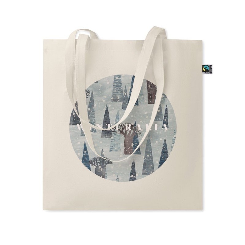 Sac shopping en coton FairtradeCouleur:Beige