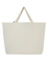 Sac shopping Cannes en tissu recyclé de 200 g/m2 10L Couleur:Naturel