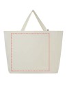 Sac shopping Cannes en tissu recyclé de 200 g/m2 10L Couleur:Naturel