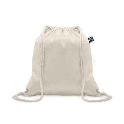 Sac à cordon commerce équitableCouleur:Beige