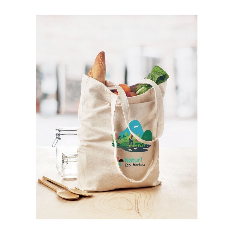 Sac shopping en toile Couleur:Beige