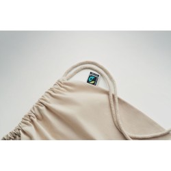 Sac à cordon commerce équitableCouleur:Beige