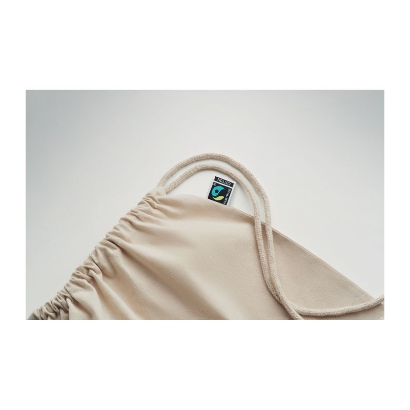 Sac à cordon commerce équitableCouleur:Beige