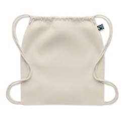 Sac à cordon commerce équitableCouleur:Beige