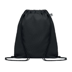 Sac à cordon en coton organiqueCouleur:Noir