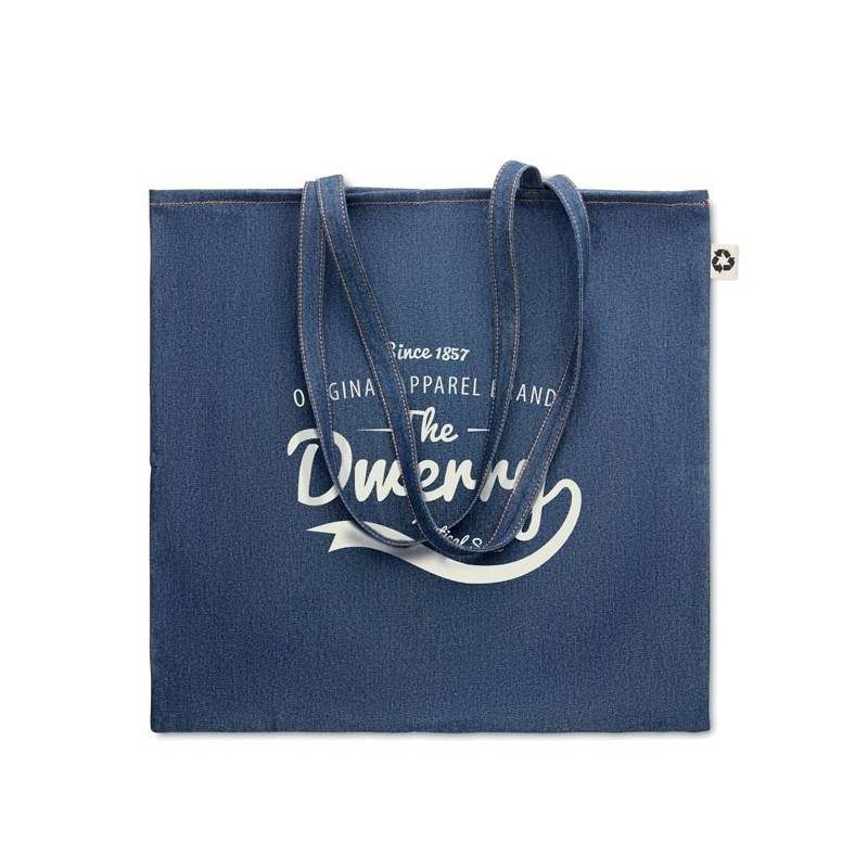 Sac shopping en denim recycléCouleur:Bleu