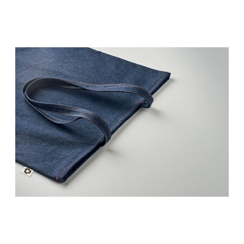 Sac shopping en denim recycléCouleur:Bleu