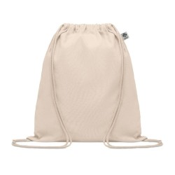 Sac à cordon en coton organiqueCouleur:Beige