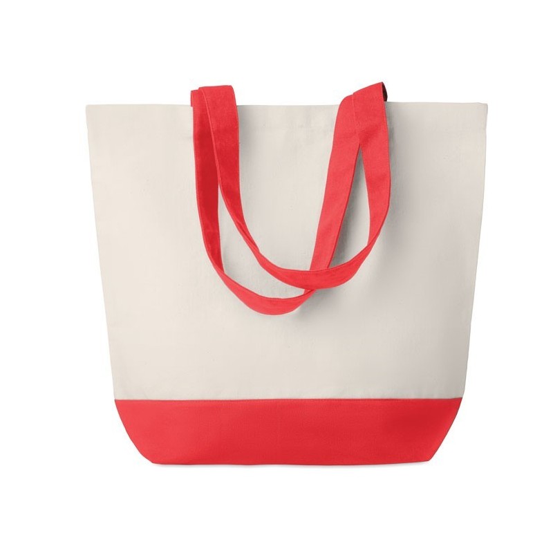 Sac de plage toile 280gr/2Couleur:Rouge
