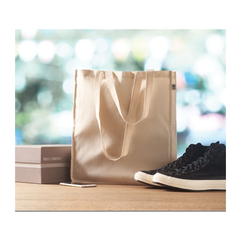 Sac shopping en coton biologiquCouleur:Beige