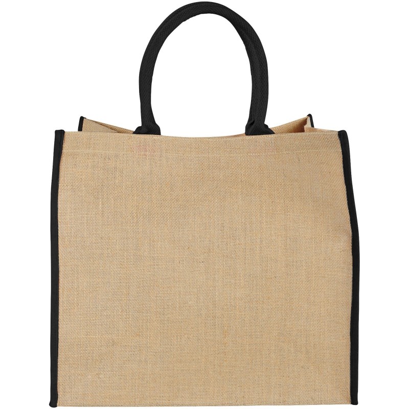Grand sac shopping en jute Harry 25LCouleur:Naturel, Noir