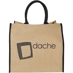 Grand sac shopping en jute Harry 25LCouleur:Naturel, Noir