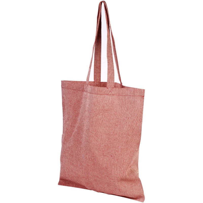 Sac shopping  recyclé Pheebs 150 g/m² Couleur:Rouge