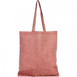 Sac shopping  recyclé Pheebs 150 g/m² Couleur:Rouge