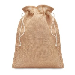 Petit sac cadeau en juteCouleur:Beige