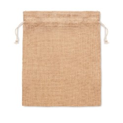 Petit sac cadeau en juteCouleur:Beige