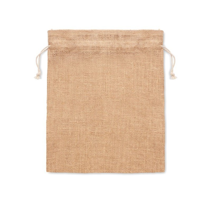 Petit sac cadeau en juteCouleur:Beige