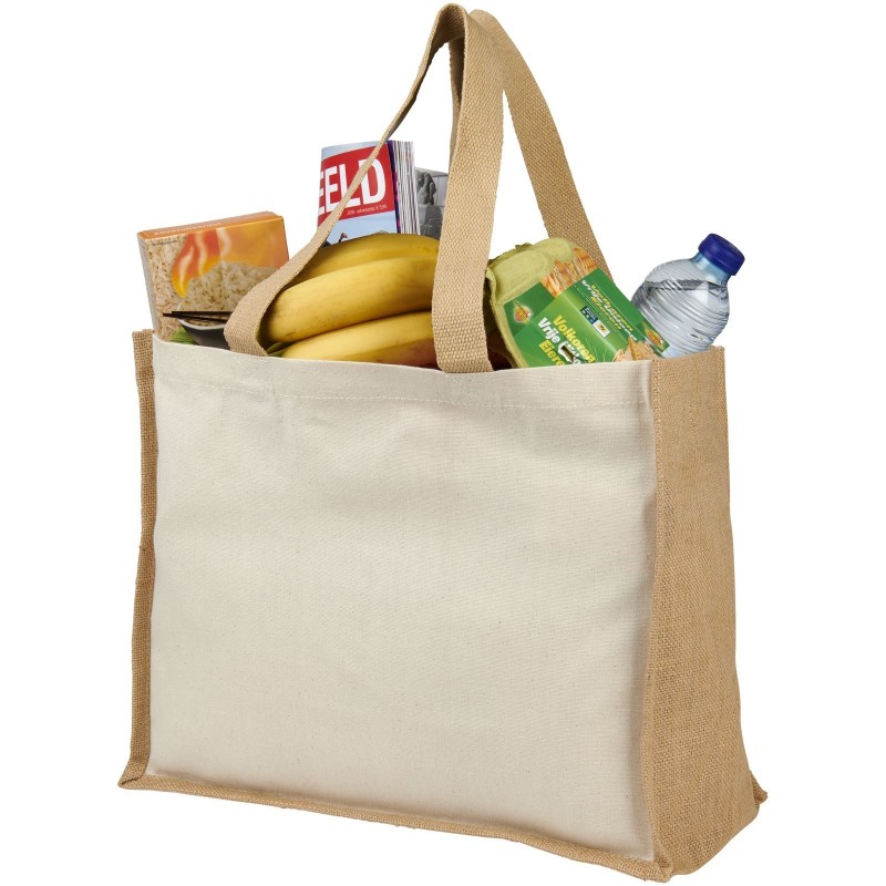 Sac Varai 320 g/m² en toile et jute 23LCouleur:Naturel