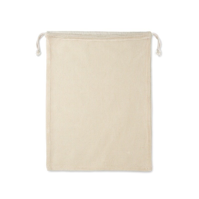 Sac réutilisable filet cotonCouleur:Beige