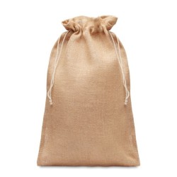 Grand sac cadeau en jute 30x47Couleur:Beige