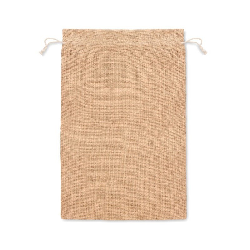 Grand sac cadeau en jute 30x47Couleur:Beige